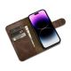 6. iCarer Oil Wax Wallet Case 2in1 Cover iPhone 14 Pro Anti-RFID Leather Flip Case Brown (WMI14220722-BN)