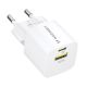 5. Wozinsky WWCEAC GaN USB-A USB-C 33W Wall Charger - White