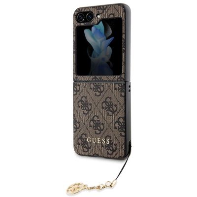 6. Guess 4G Charms Collection case for Samsung Galaxy Z Flip 5 - brown