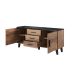 2. Chest of drawers LOTTA 150 2D3S wotan + matt black
