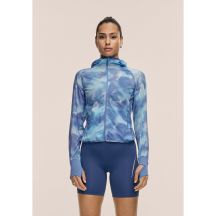 Kurtka damska CASALL Breeze Printed Running Jacket kolor granatowy