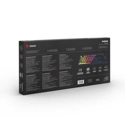 5. SAVIO MECHANICAL KEYBOARD PHENIX RED