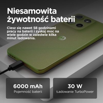 3. Motorola Moto G15 Power 8/256GB Iguana Green smartphone