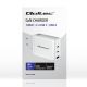 8. Qoltec 100W GaN Wall Charger | 5-20V | 1.5-5A | 2 x USB-C PD | 1 x USB QC 3.0 | White
