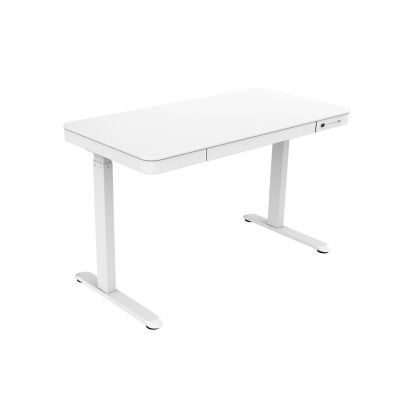 12. Activejet ET119W-C electric height-adjustable desk in white. Tabletop dimensions: 140 x 70 cm.