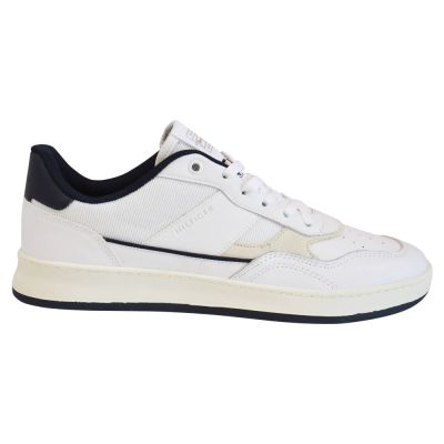 Tommy Hilfiger Retro Court Mix Cupsole Men's Shoes White - FM0FM04006 YBR