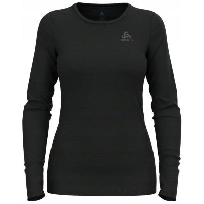 Odlo BL TOP crew neck l/s MERINO 200 women's T-shirt size M Black