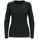 Odlo BL TOP crew neck l/s MERINO 200 women's T-shirt size M Black