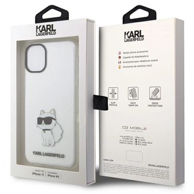 15. Karl Lagerfeld Ikonik Choupette Case for iPhone 11 / Xr - Transparent