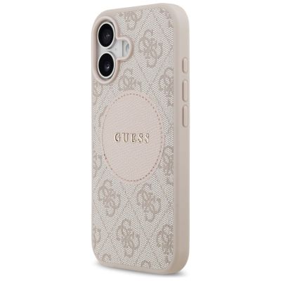2. Guess 4G Circle Classic Logo MagSafe Case for iPhone 17 - Pink