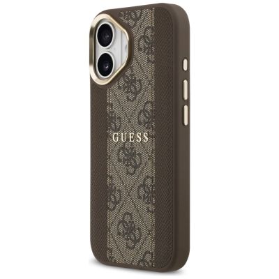 2. Guess 4G Stripe MagSafe case for iPhone 17 - brown