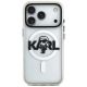 3. Karl Lagerfeld IML Karl Sketch Logo MagSafe Case for iPhone 17 Pro - Transparent