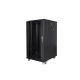 2. Lanberg FF01-6822-12B rack cabinet (22U; 19''; 1160 mm / 600 mm / 800 mm; floor-standing; glass; 800 kg; black)