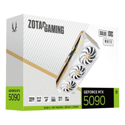 6. ZOTAC GAMING GeForce RTX 5090 32GB SOLID OC WHITE Graphics Card