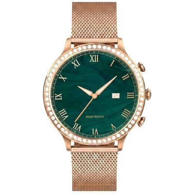 7. Smartwatch Gravity Rose Gold Strap and Bracelet GT5-5