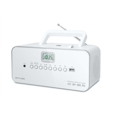 Muse M-28 RDW portable radio FM/CD/MP3/Jack/USB White