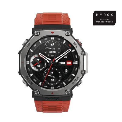 Amazfit T-Rex 3 smartwatch -älykello, 48.5 mm, punainen