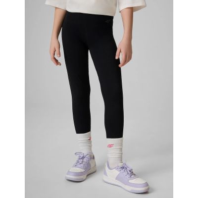 6. Girls' knitted leggings 4F 4FJRMM00TTIGF316-20S