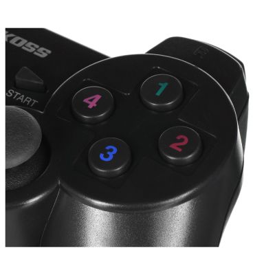 2. VAKOSS WIRELESS USB GAMEPAD WITH DUAL SHOCK FUNCTION, PC/PS3, DIGITAL AND ANALOG MODE, GP-4705BK BLACK