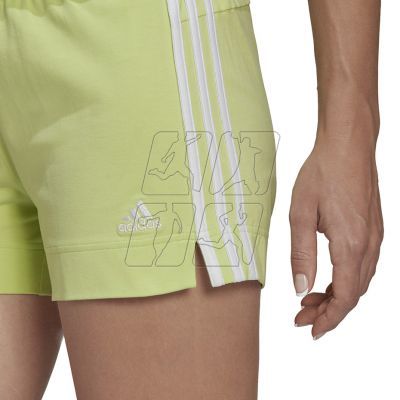 5. adidas Essentials Slim 3-Stripes Shorts W HE9361
