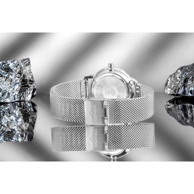 8. Giewont Sapphire Silver Women's Watch GW4130-B1