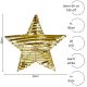 5. DECORATIVE STAR 20 LED 30 CM GOLD