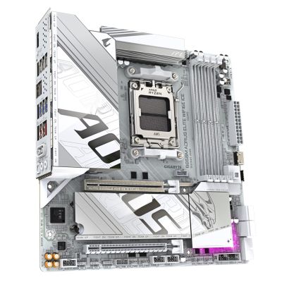 7. GIGA B850M AORUS ELITE WF6E ICE AM5 DDR5 µATX Motherboard