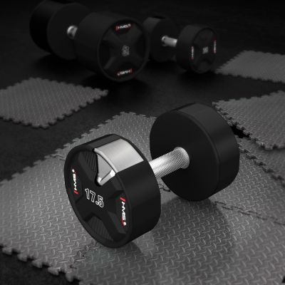 5. HPC 17.5 KG POLYURETHANE Dumbbell CPU HMS