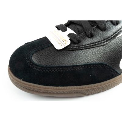 6. Skechers Kickoff women's sports shoes sneakers black leather