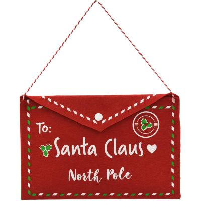 7. CHRISTMAS ENVELOPE LETTER TO SANTA CLAUS FELT 26x16CM SANTA CLAUS