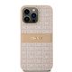 9. DKNY Leather Mono Stripe & Metal Logo case for iPhone 15 Pro Max - pink