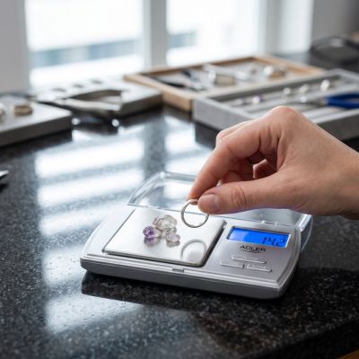 9. Adler AD 3161 precision scale (white)