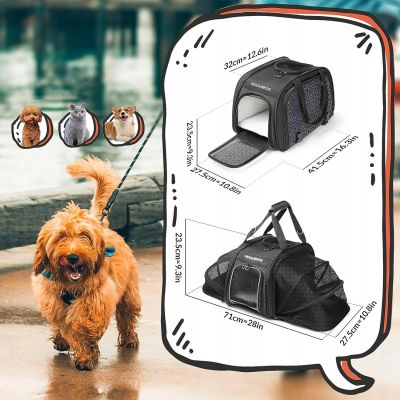 13. Rockbros 30140028001 transport bicycle bag for cats and dogs - black