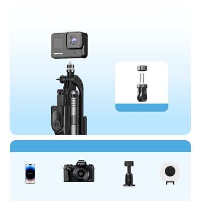 7. Selfie Stick Phone/Camera Holder for Live Streaming with Overhead Shot Mode