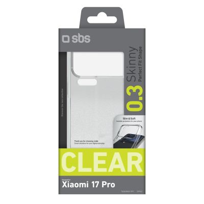 2. SBS Skinny Cover for Xiaomi 17 Pro - transparent