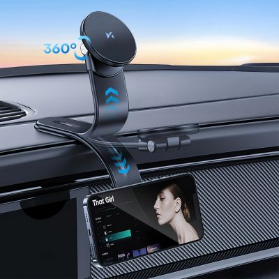 5. Wozinsky WCZ2Y2S Magnetic Car Holder with 15W MagSafe Inductive Charger for Car Cockpit - Black