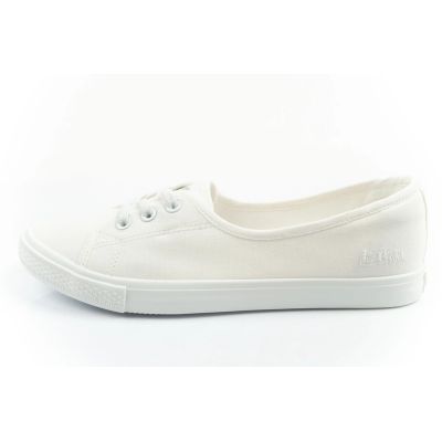 2. Lee Cooper shoes women's sneakers sporty white slip-on ballet flats