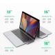 13. HUB Ugreen 60559 2x USB-C / USB-C PD (Thunderbolt 3, 100W, 4K 60 Hz, 10 Gbps) / HDMI 4K 30 Hz / 3x USB 3.0 for MacBook Pro / Air - Gray