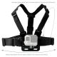 5. Adjustable sports camera harness - black