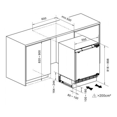 8. MPM-116-CJI-17/E white built-in refrigerator
