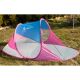 4. SELF-EXPLODING BEACH SCREEN TENT BLUE AND PINK