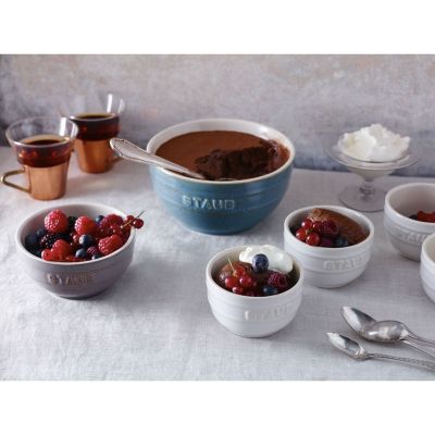 7. Staub Ceramique Bowl Set 0.7 l Round Ceramic Turquoise 4 pcs.