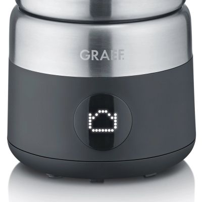 9. Graef MS802 Automatic Milk Frother/Warmer Black, Stainless Steel