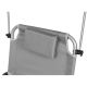 29. FOLDABLE BEACH CHAIR WITH CANOPY ON WHEELS 116x62x62-90CM GRAY