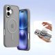 6. Dux Ducis Lawa Leather Case for iPhone 16 - Gray