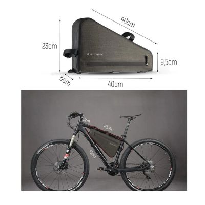 7. Wozinsky Bicycle Frame Bag 3.5L Gray (WBB15BK)