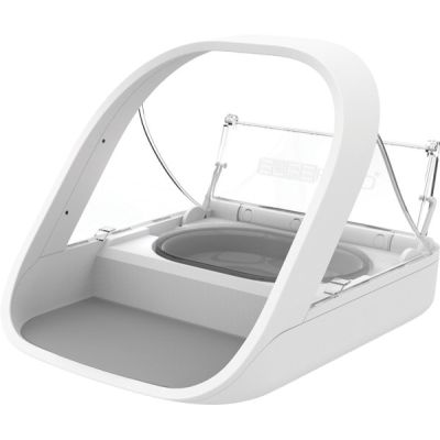 4. SureFlap MPF001 Dog or Cat Feeder/Water Plastic White Dog Automatic Pet Feeder