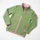 3. Trollkids Girls Oppdal Jacket XT sporty fleece jacket with zip, green (415-353)