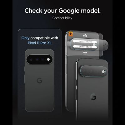 6. Spigen Optik Pro HD 2-Pack Tempered Glass Lens Screen Protector for Google Pixel 11 Pro XL