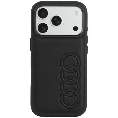 Audi TT Synthetic Leather MagSafe Case for iPhone 18 Pro / 17 Pro - Black
